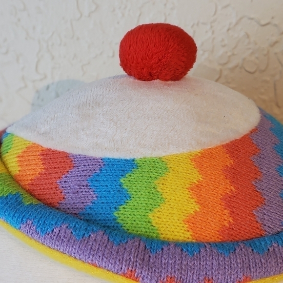 TY Sock Monkey Beanie Ballz Rainbow  8" Plush - Picture 5 of 9